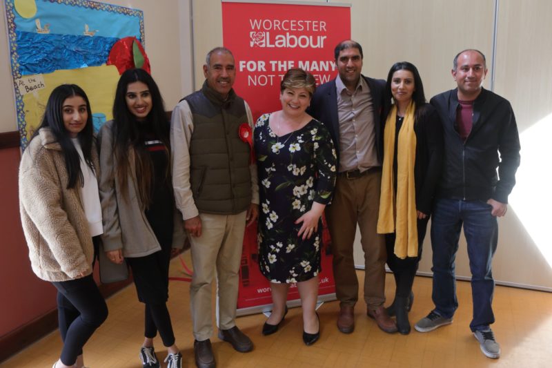 Emily Thornberry with supporters, campaigners and councillors in the Horizon Hun on Saturday 27/04/2019
