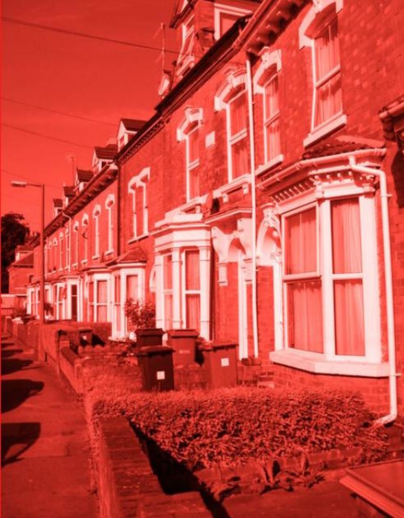 Tackling the housing crisis: row of terraced houses