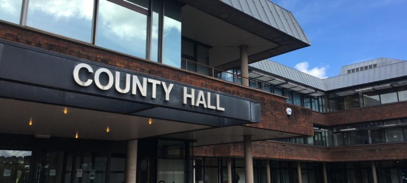 County Hall: the HQ of Worcestershire County Council where austerity continues unabated