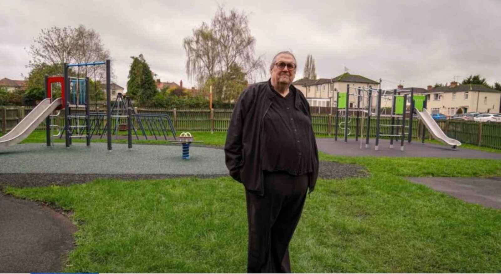 Councillor Robyn Norfolk in a Worcester park with new play facilities