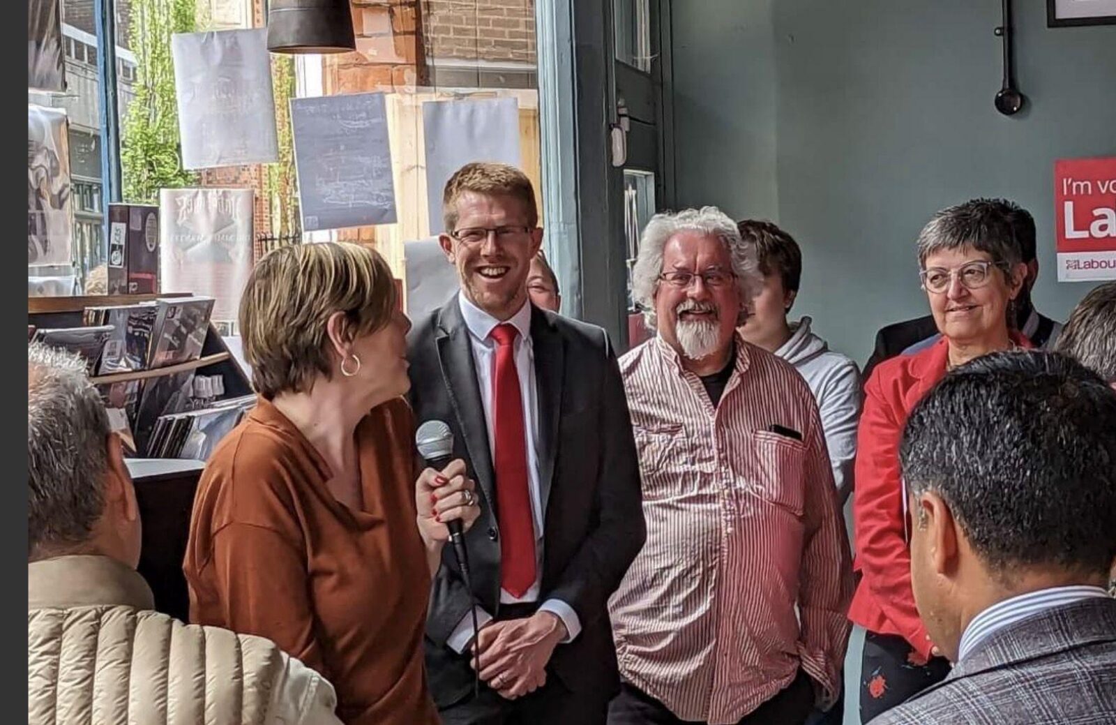 Informal social gathering of Labour supporters with Jess Phillips,   Tom Collins MP, Cllr Adrian Gregson and City Council Leader, Lynn Denham