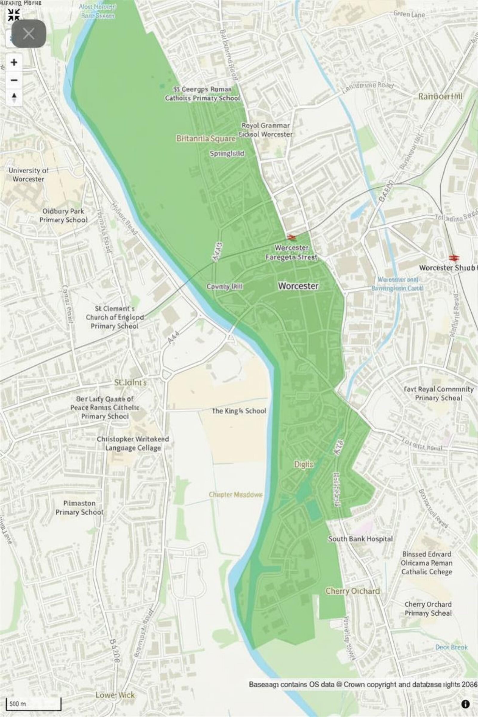 Map of Cathedral Ward